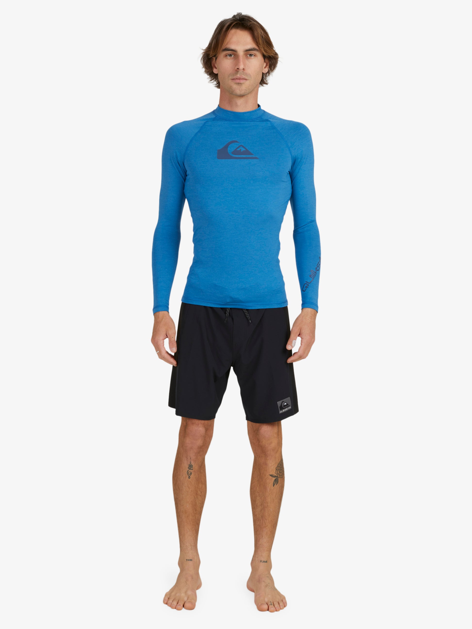 Mens All Time UPF 50 Long Sleeve Rash Vest - Quiksilver Malaysia