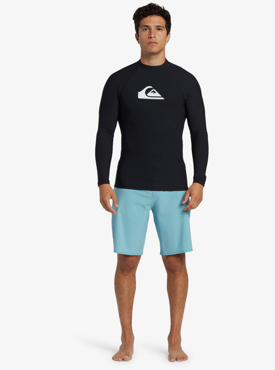 Mens Heater Long Sleeve UPF 50 Rashguard