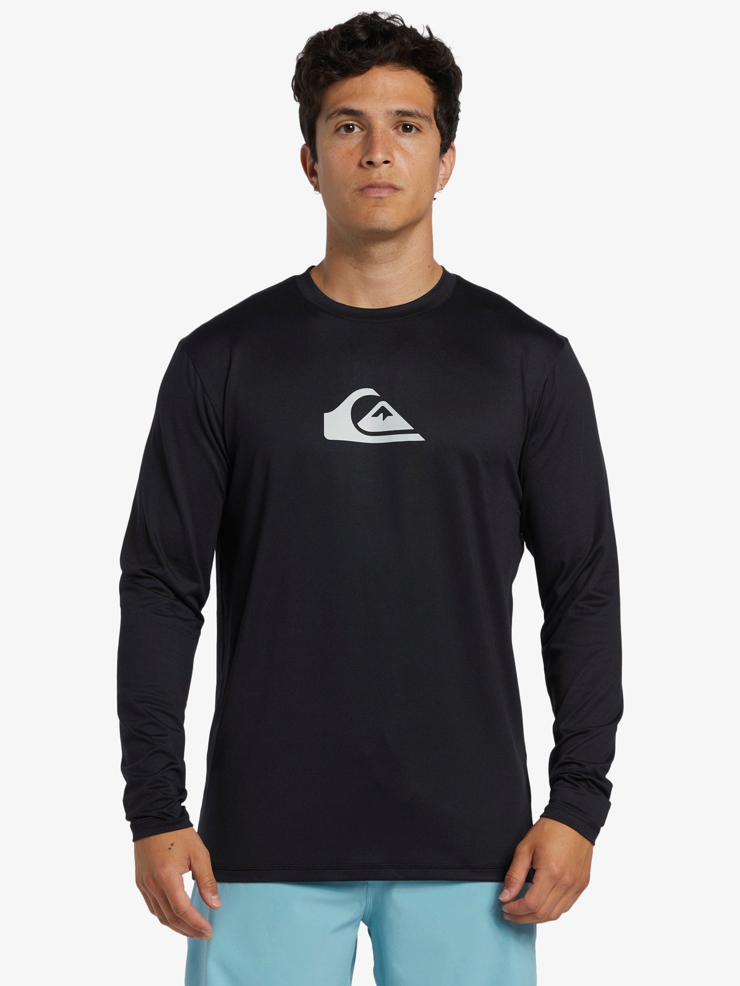 Mens Solid Streak Long Sleeve UPF 50 Surf T-Shirt - Quiksilver Malaysia