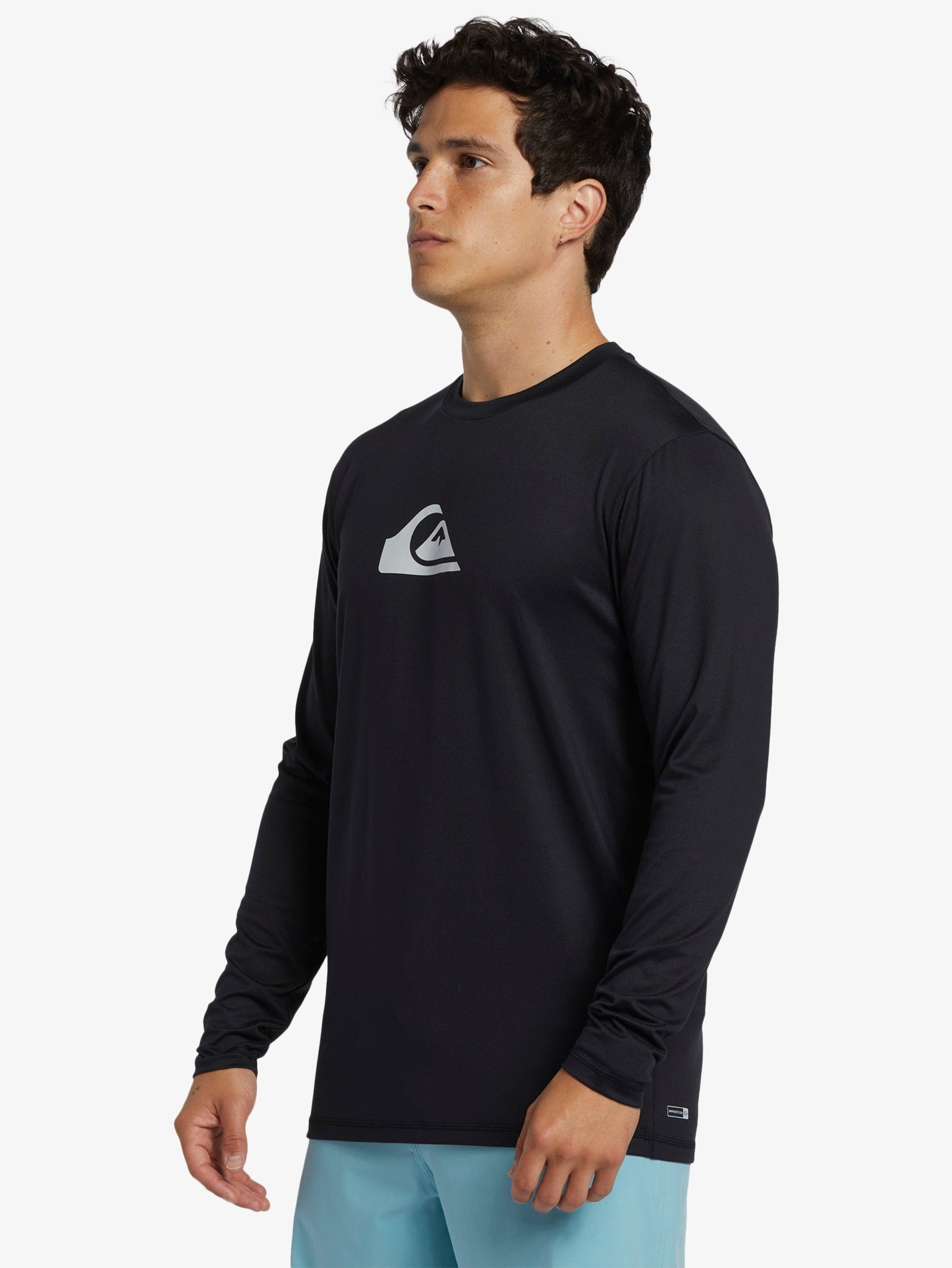 Mens Solid Streak Long Sleeve UPF 50 Surf T-Shirt - Quiksilver Malaysia