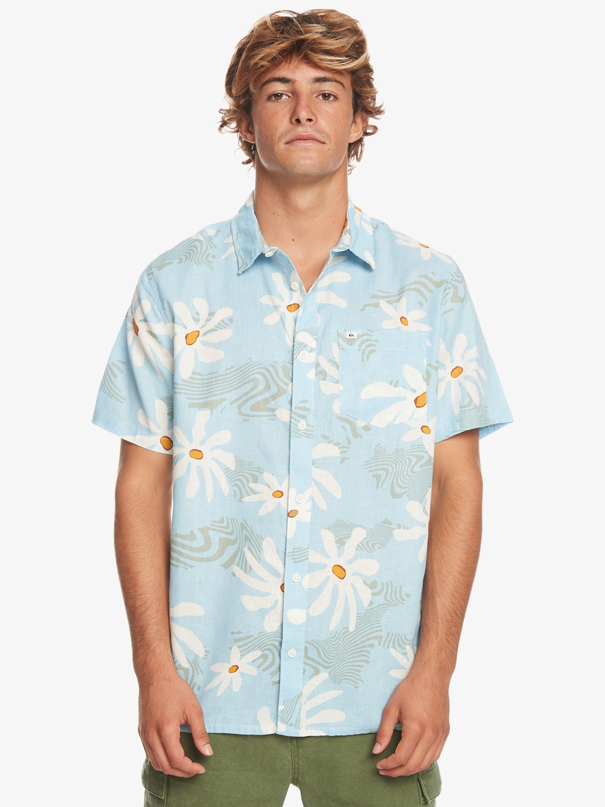 Mens Trippy Floral Short Sleeve Shirt - Quiksilver Malaysia