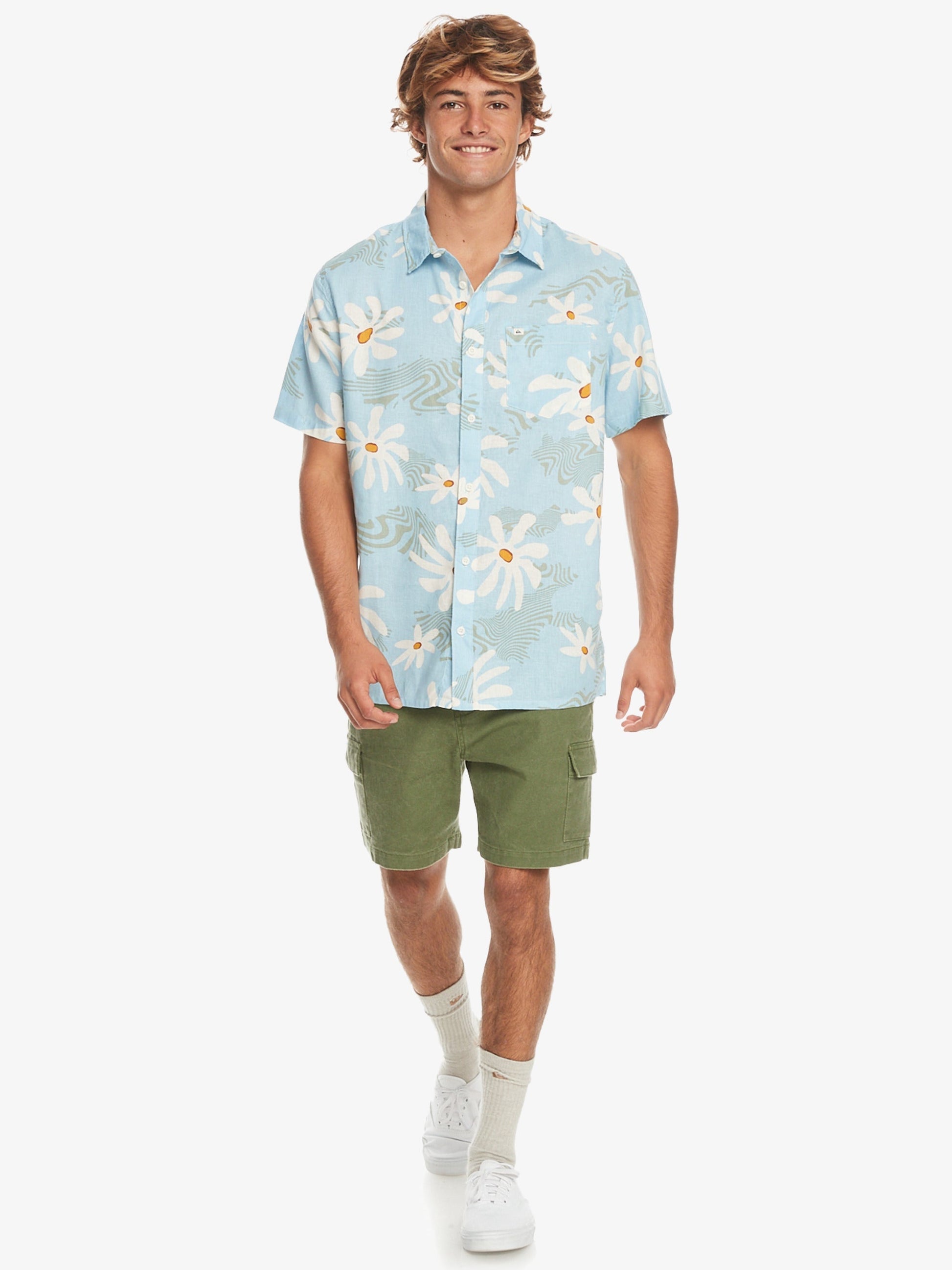 Mens Trippy Floral Short Sleeve Shirt - Quiksilver Malaysia