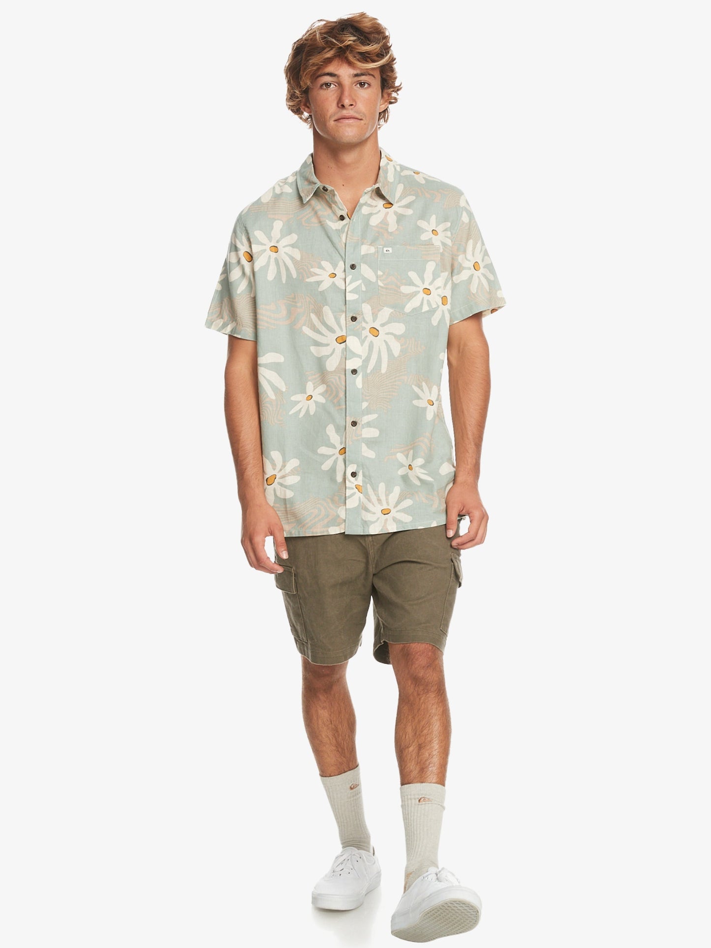 Mens Trippy Floral Short Sleeve Shirt - Quiksilver Malaysia