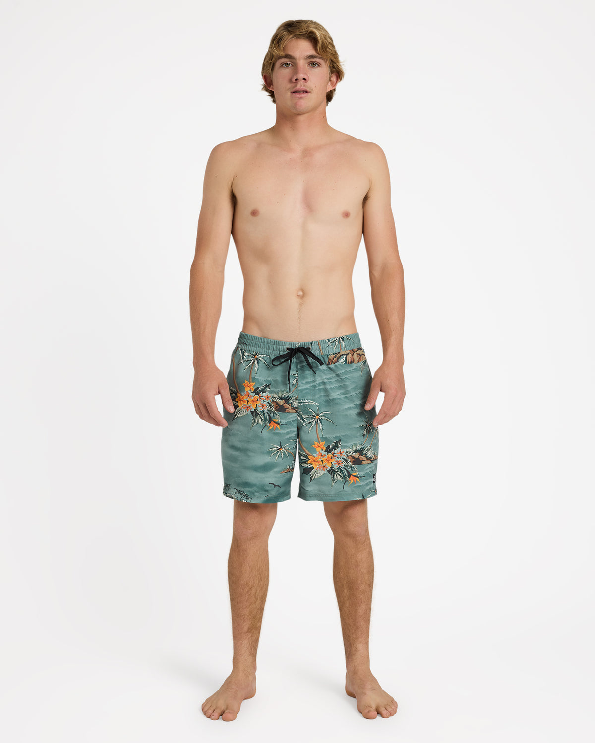 Mens Everyday Printed 17 Inch Volley Shorts