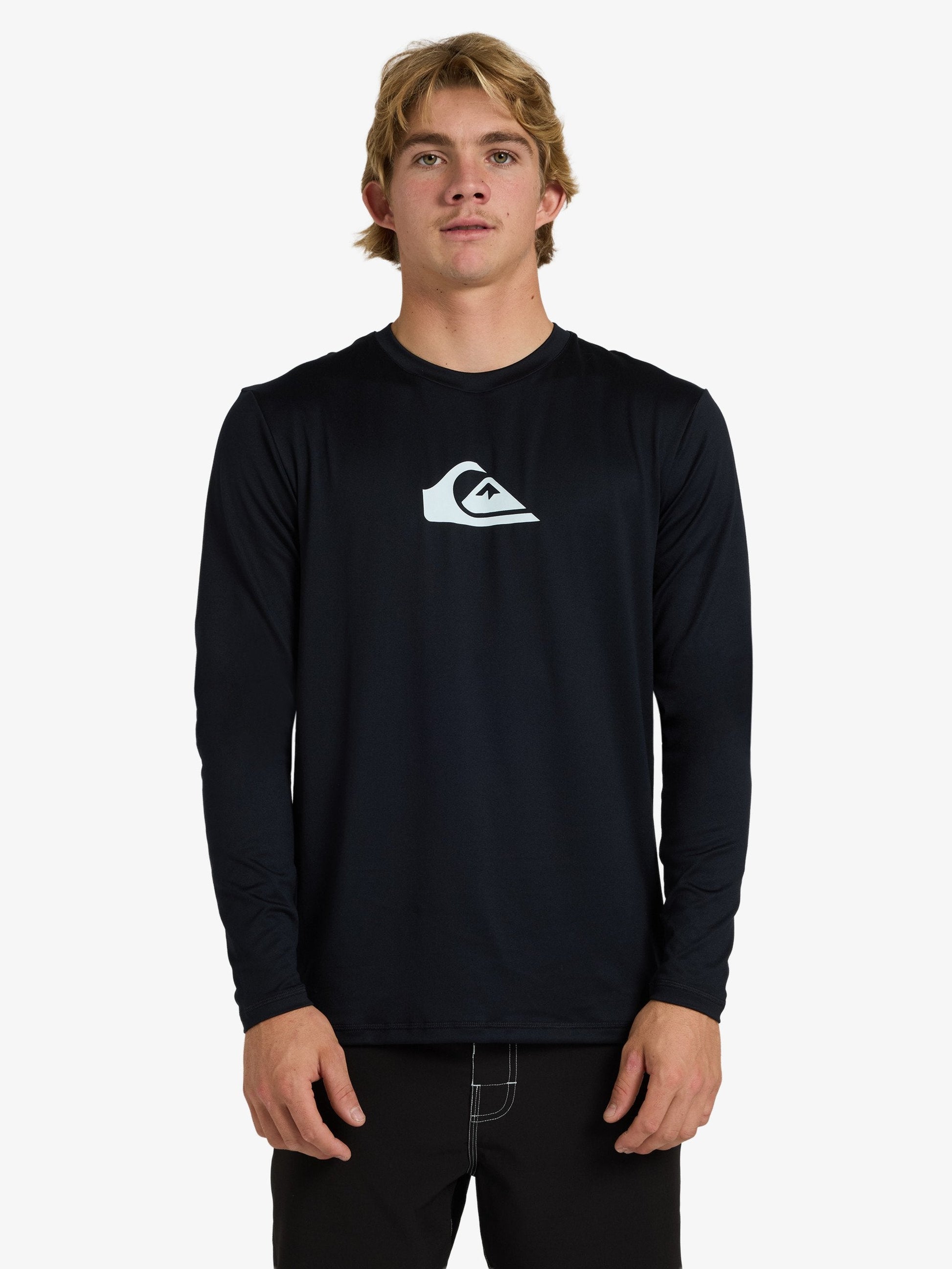 Mens Solid Streak Long Sleeve Surf T-Shirt - Quiksilver Malaysia