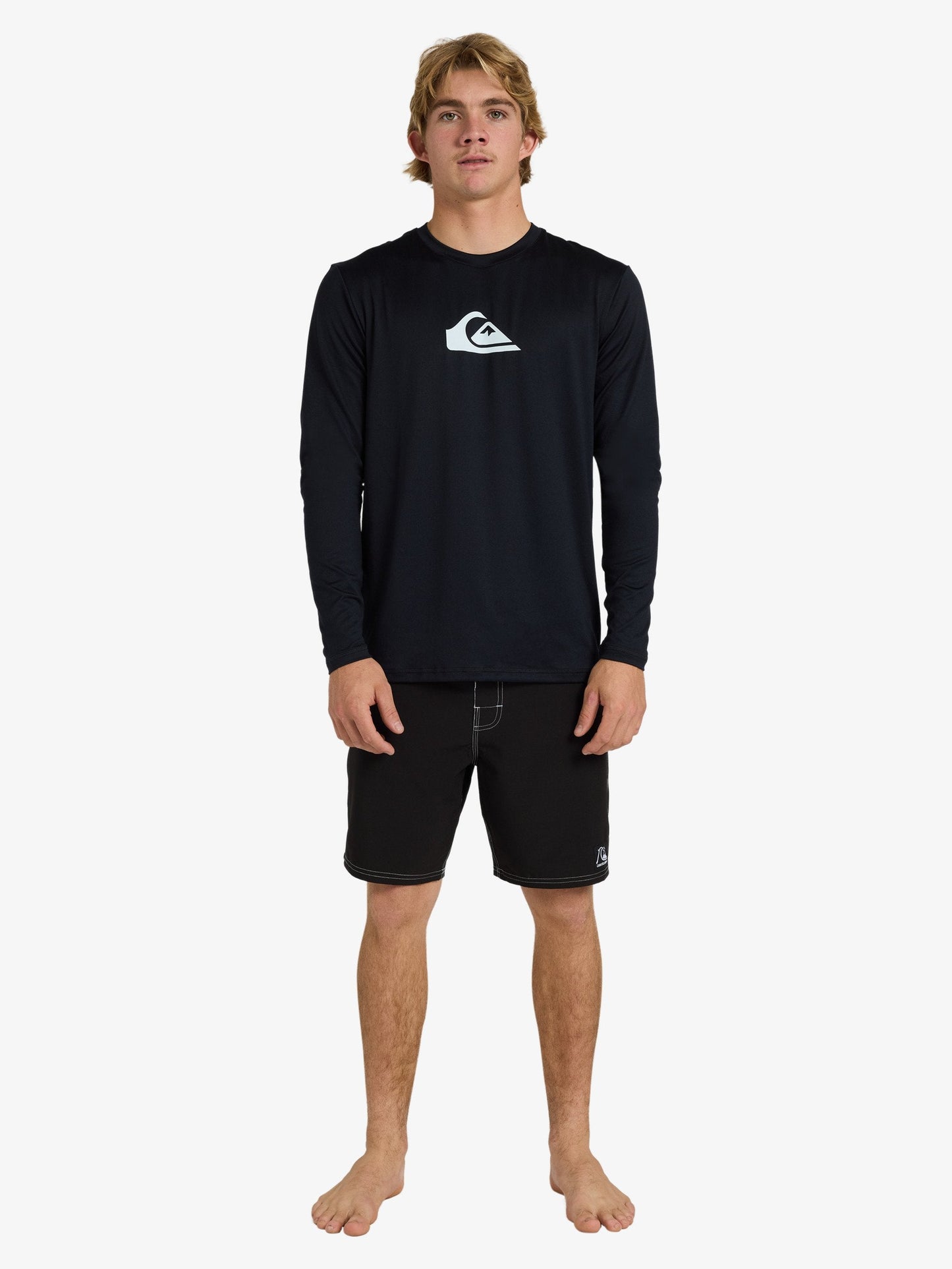 Mens Solid Streak Long Sleeve Surf T-Shirt - Quiksilver Malaysia