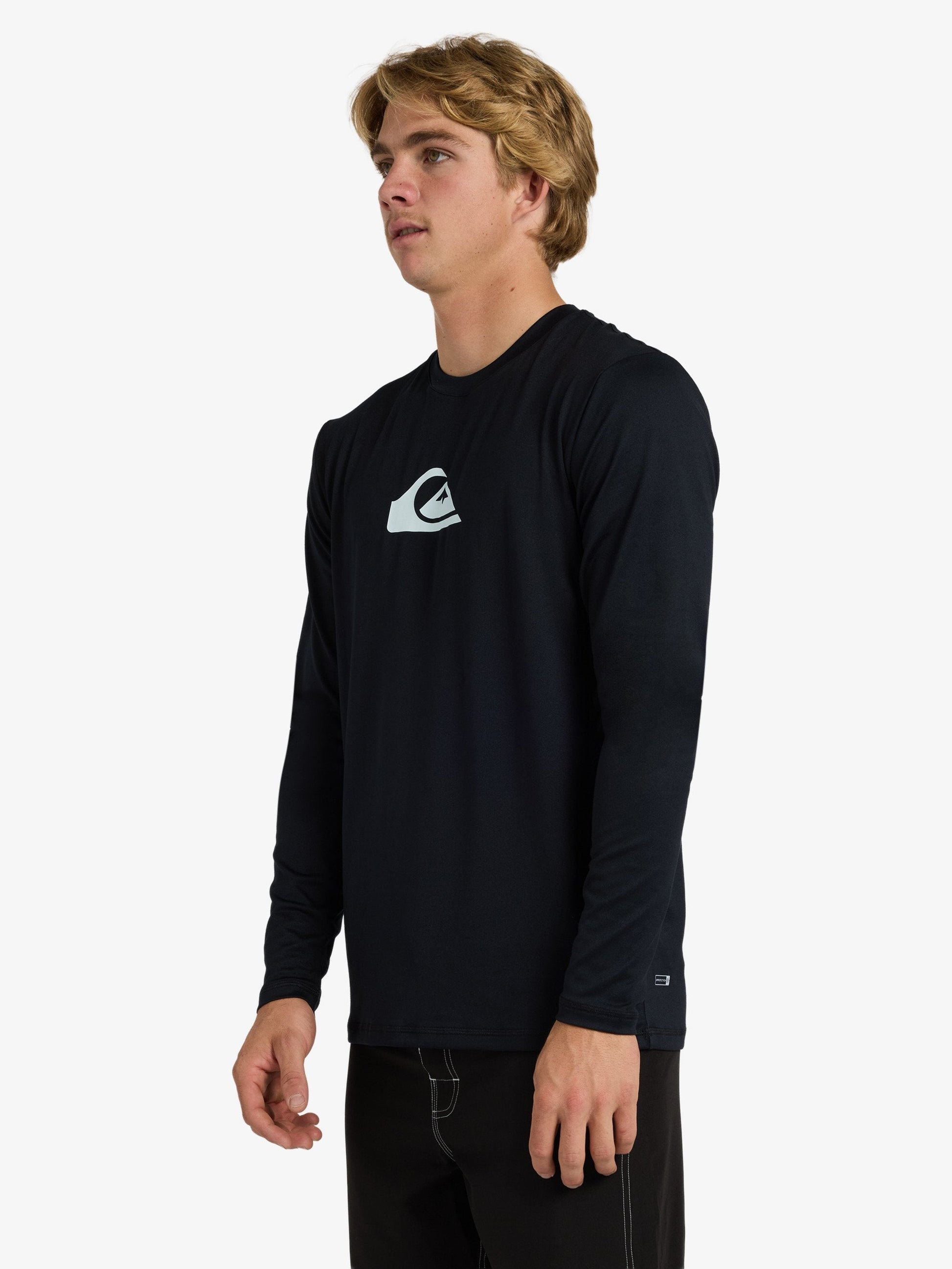 Mens Solid Streak Long Sleeve Surf T-Shirt - Quiksilver Malaysia