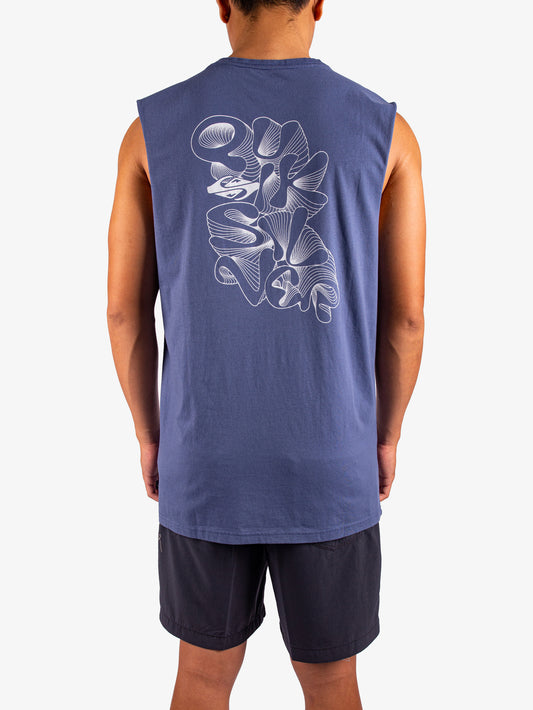 Mens EV Ripple Font Muscle Tee